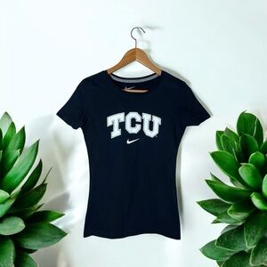 Nike Slim Fit Texas Christian University TCU Shirt Womens Small